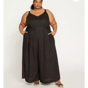 Universal Standard Promenade Linen Jumpsuit NWT medium